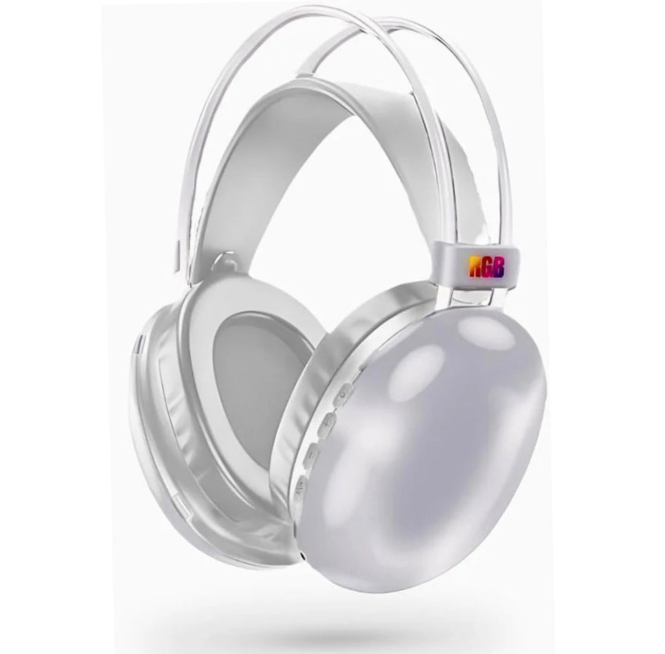 Cuffia Bluetooth ricaricabile – wireless con luci RGB per smartphone - ambraled