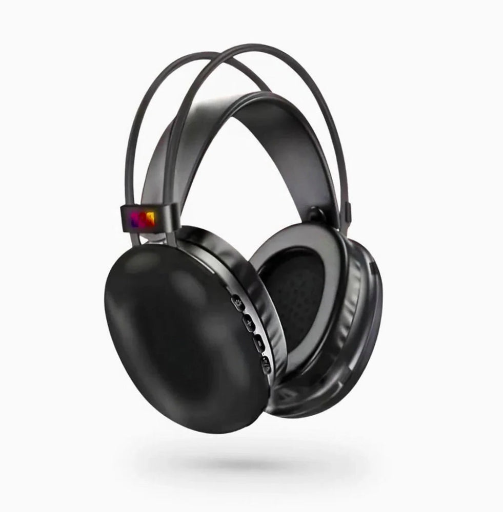Cuffia Bluetooth ricaricabile – wireless con luci RGB per smartphone - ambraled