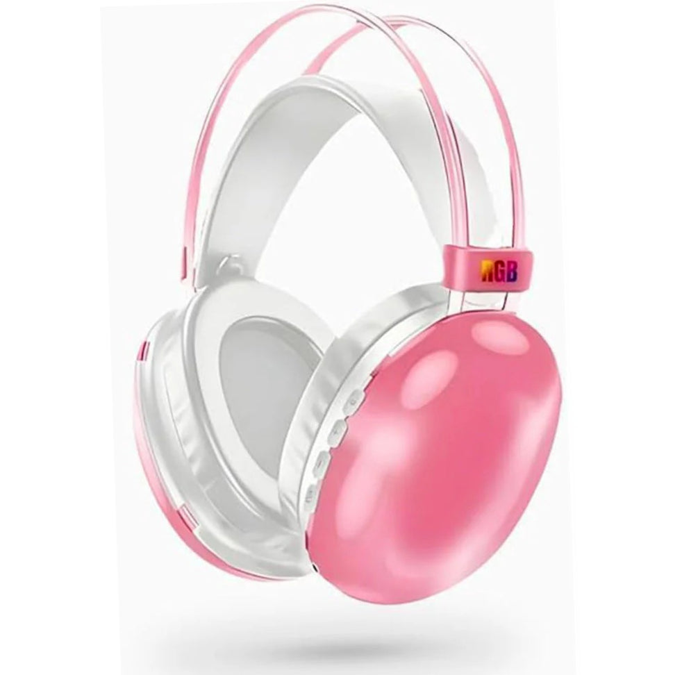 Cuffia Bluetooth ricaricabile – wireless con luci RGB per smartphone - ambraled