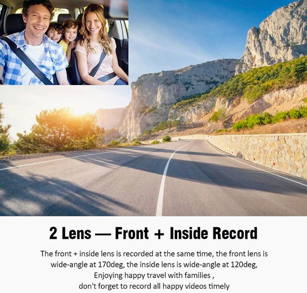 Dash Cam 4” touch – 3 telecamere HD 1080P - ambraled