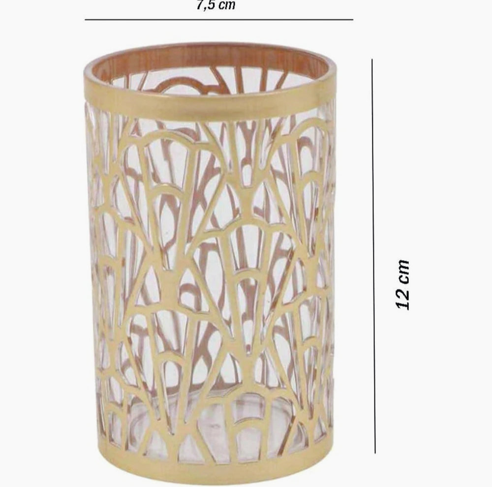 Set accessori bagno 3 pezzi in oro stile contemporaneo: dispenser sapone, bicchiere portaspazzolino e piattino portasapone - ambraled