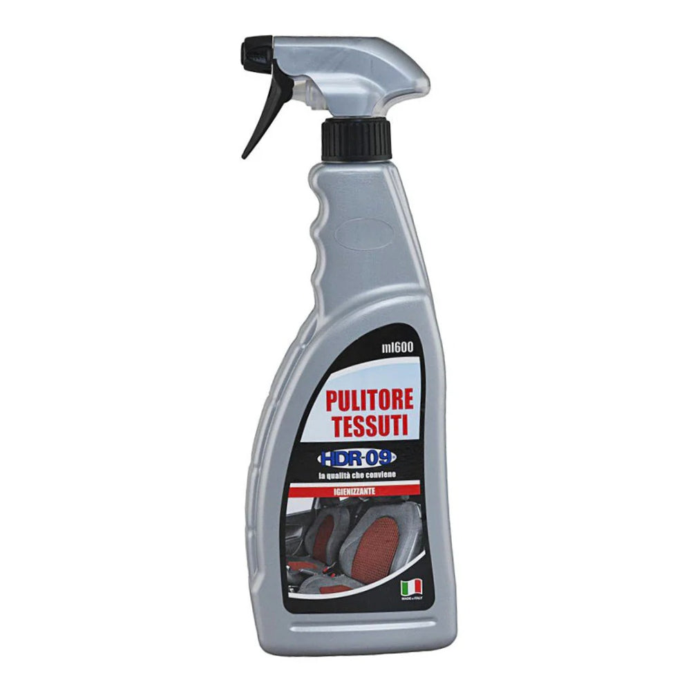 Detergente spray 600ml – pulizia tessuti auto, pneumatici e moto - ambraled