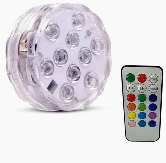 Faretto RGB decorativo – impermeabile a batteria con controllo remoto - ambraled