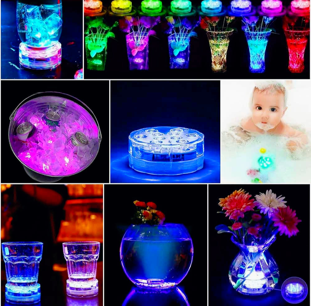 Faretto RGB decorativo – impermeabile a batteria con controllo remoto - ambraled