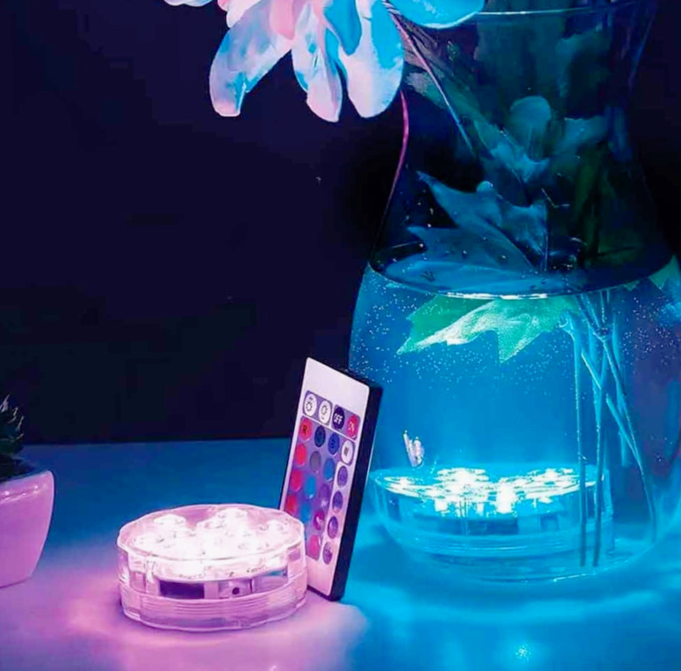 Faretto RGB decorativo – impermeabile a batteria con controllo remoto - ambraled