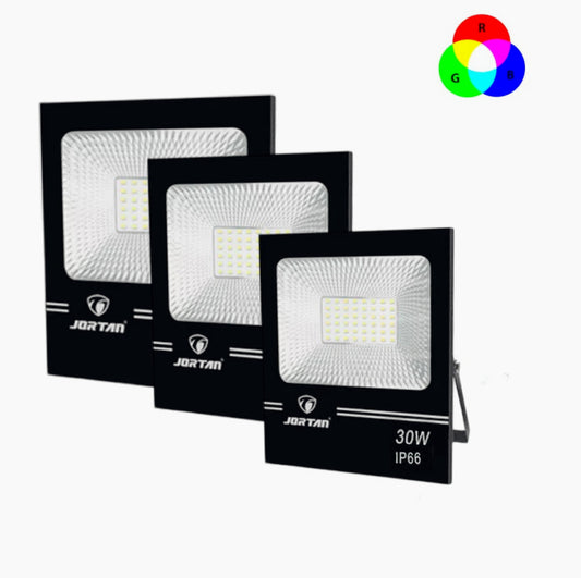 Faro LED RGB 30/50/100W – telecomando interno/esterno - ambraled