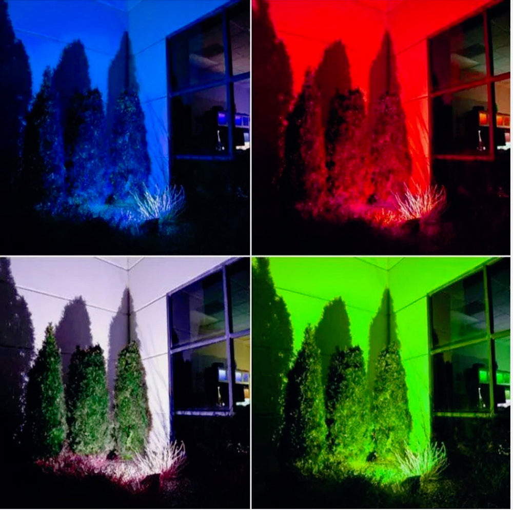 Faro LED RGB 30/50/100W – telecomando interno/esterno - ambraled