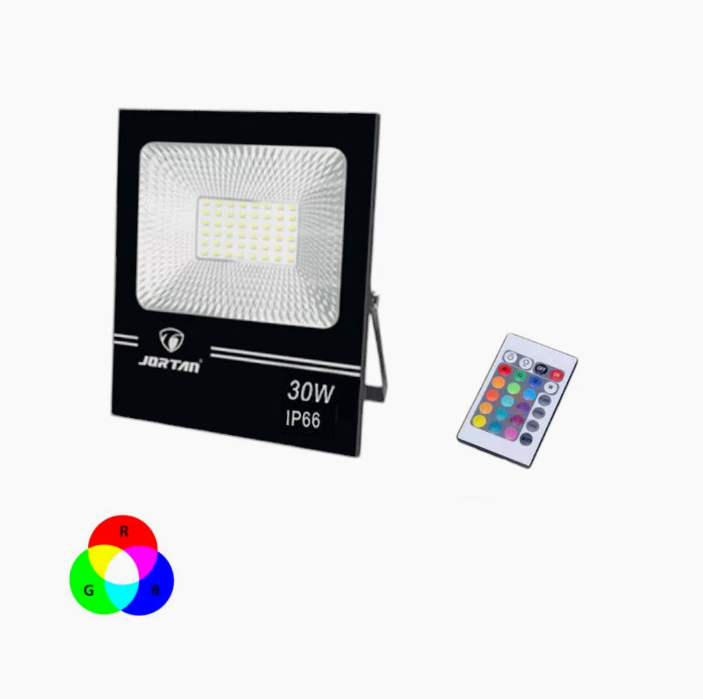 Faro LED RGB 30/50/100W – telecomando interno/esterno - ambraled