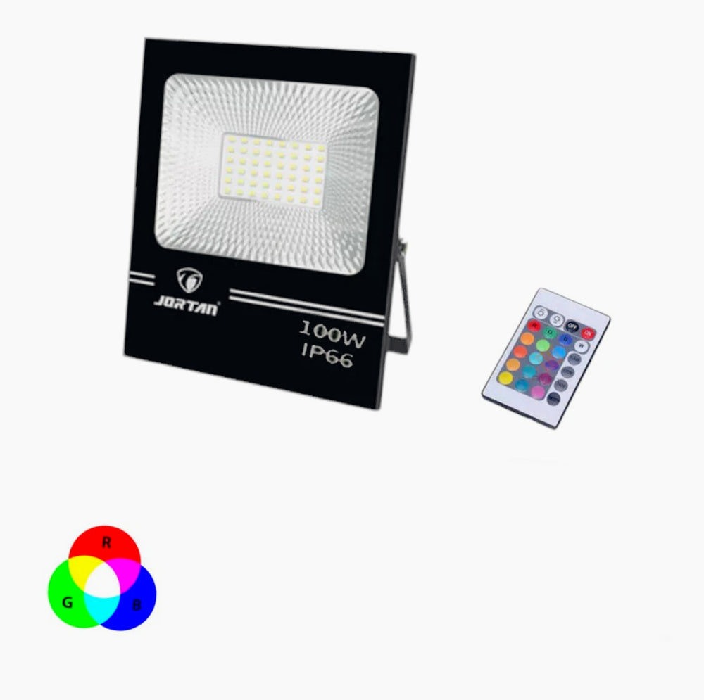 Faro LED RGB 30/50/100W – telecomando interno/esterno - ambraled