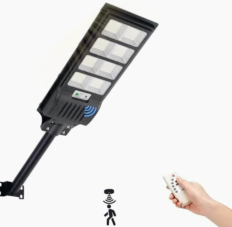 Faro LED solare 1500W – pannello crepuscolare IP65 - ambraled