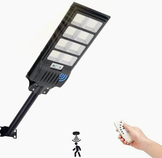 Faro LED solare 1500W – pannello crepuscolare IP65 - ambraled