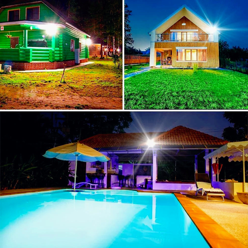 Faro solare LED 10W – sensore crepuscolare telecomando IP66 - ambraled
