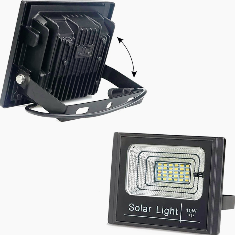 Faro solare LED 10W – sensore crepuscolare telecomando IP66 - ambraled