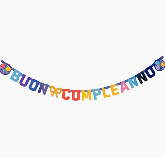 3 Festoni Striscioni Buon Compleanno per Decorazione Feste e Party - ambraled
