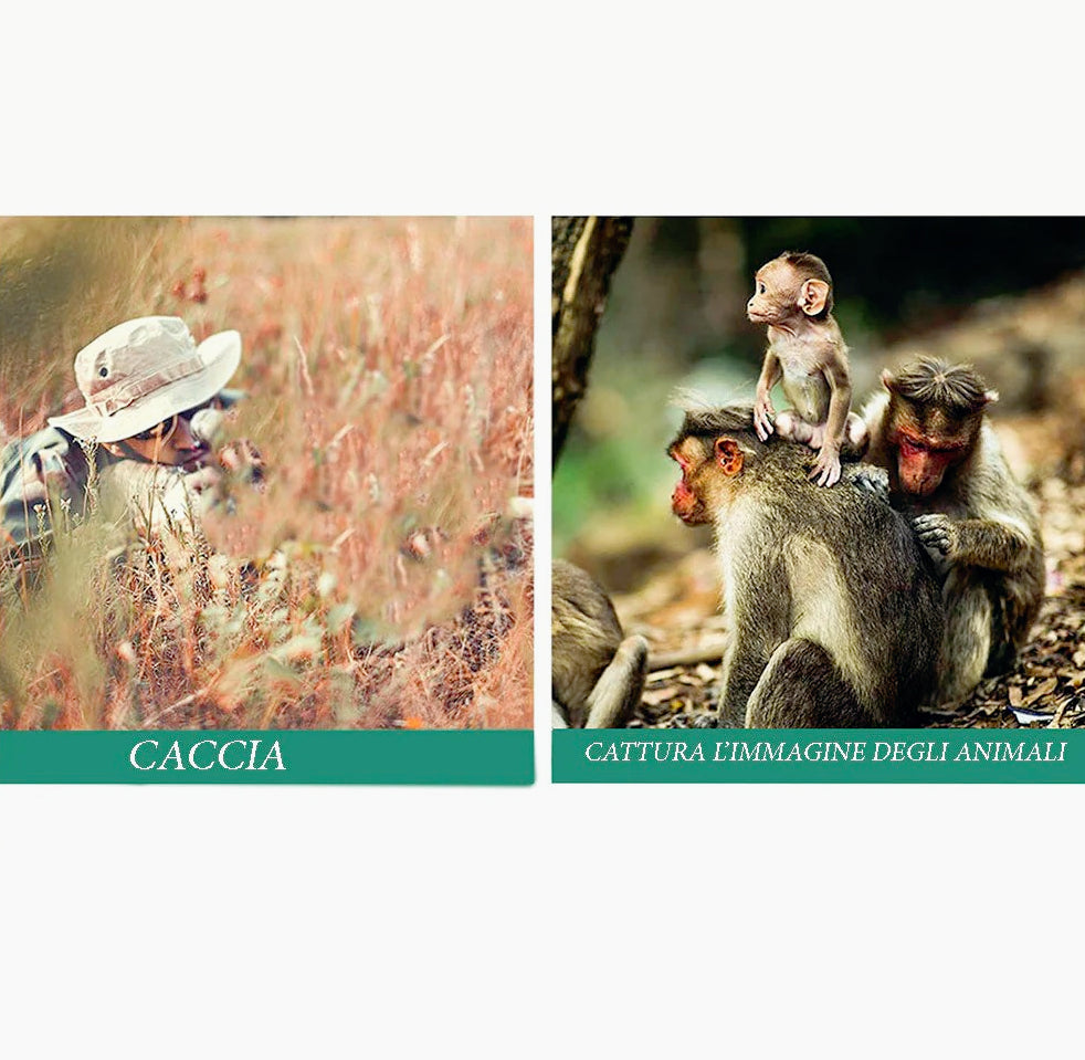Fototrappola 2” Full HD – sensore IR LED IP66 per animali - ambraled
