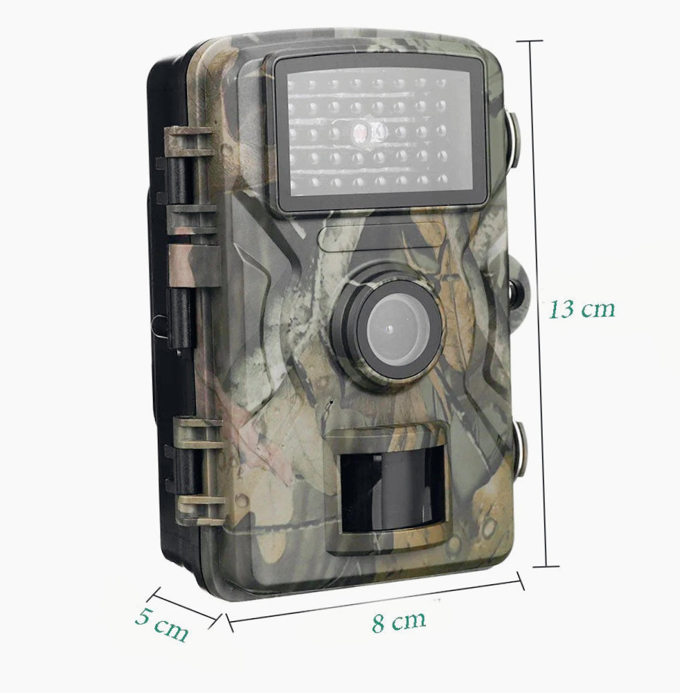 Fototrappola 2” Full HD – sensore IR LED IP66 per animali - ambraled