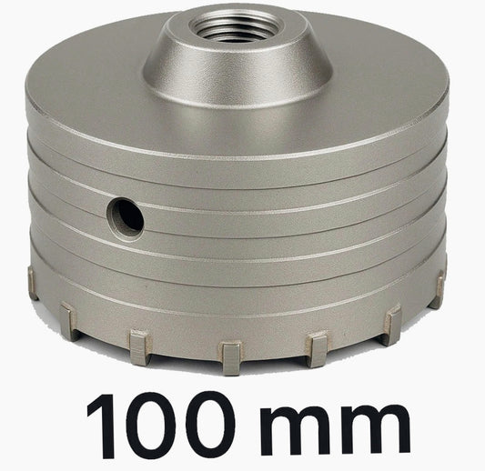 Fresa carotatrice a tazza Ø100mm – foro Ø20mm per muro acciaio - ambraled
