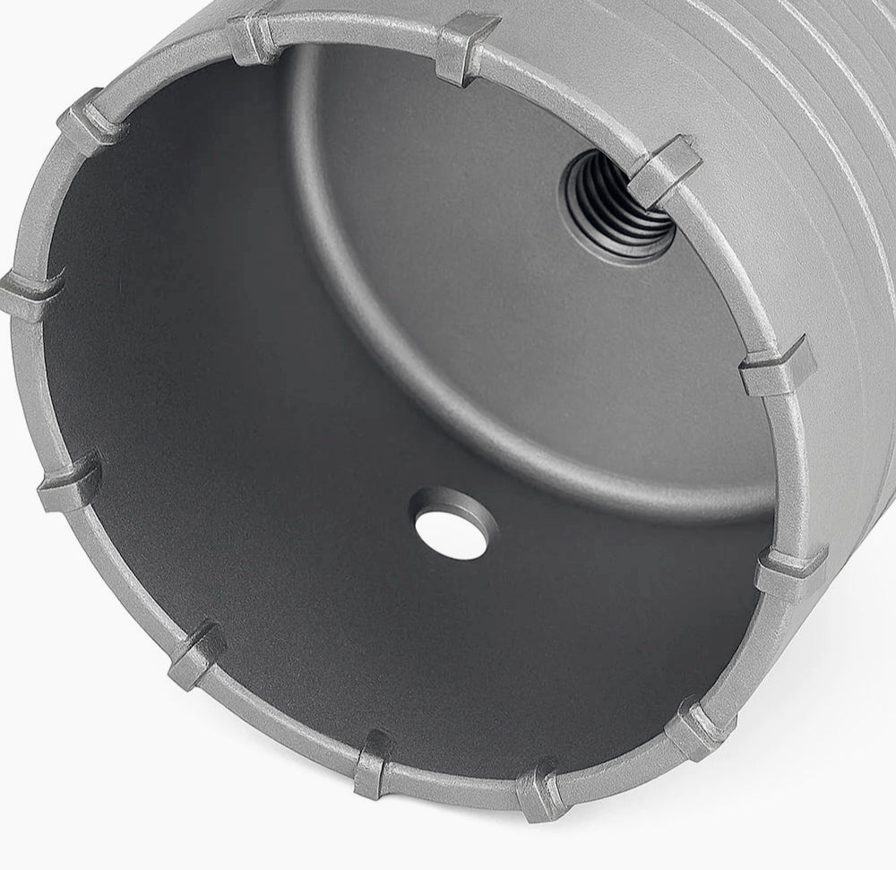 Fresa carotatrice a tazza Ø100mm – foro Ø20mm per muro acciaio - ambraled