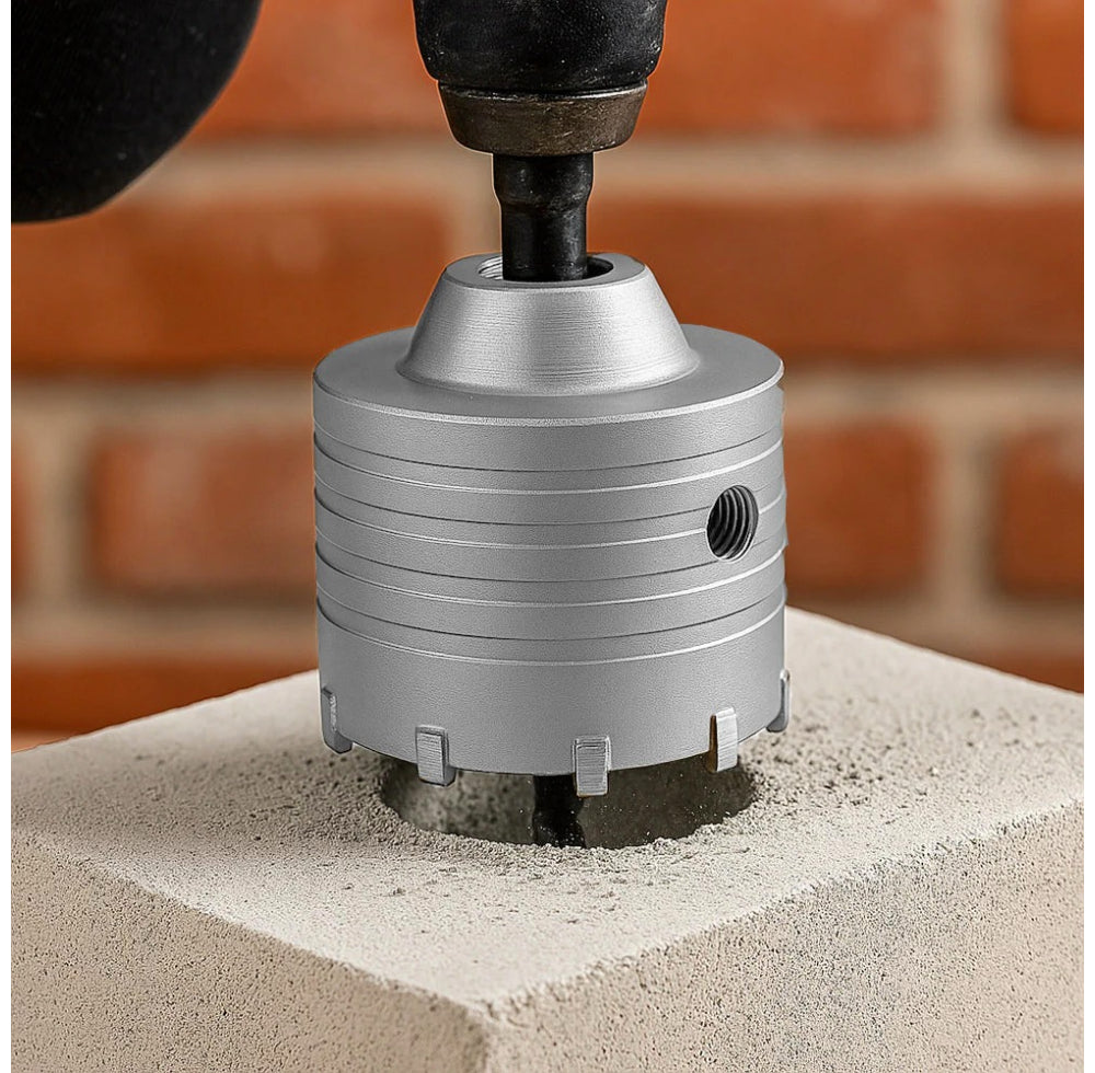 Fresa carotatrice a tazza Ø80mm – foro Ø20mm per muro acciaio - ambraled