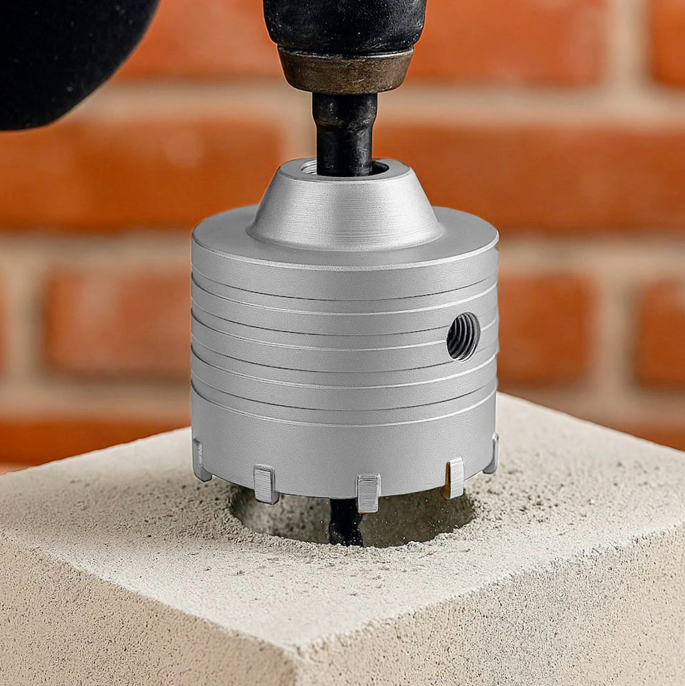 Fresa carotatrice a tazza Ø80mm – foro Ø20mm per muro acciaio - ambraled