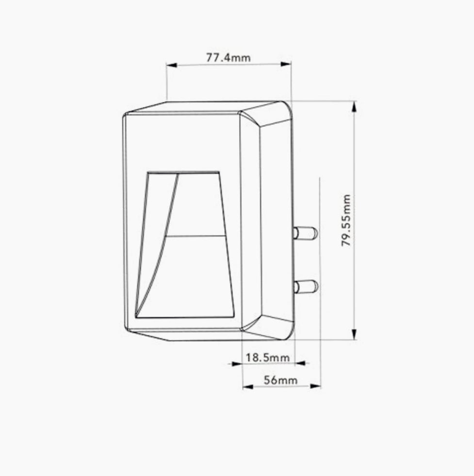 Luce notturna LED 0.5W – Touch punto luce - ambraled