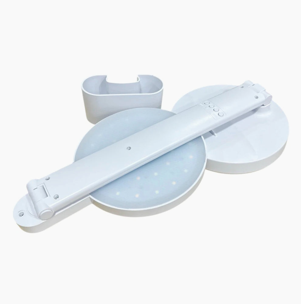 Lampada da scrivania touch LED – Con porta penna, orologio e regolazione luminosa (dimmerabile) - ambraled