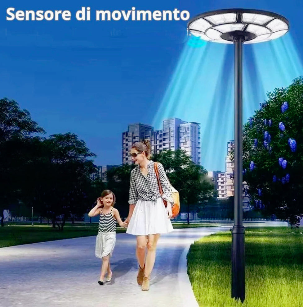 Lampione UFO solare 2000W – Crepuscolare IP65 - ambraled