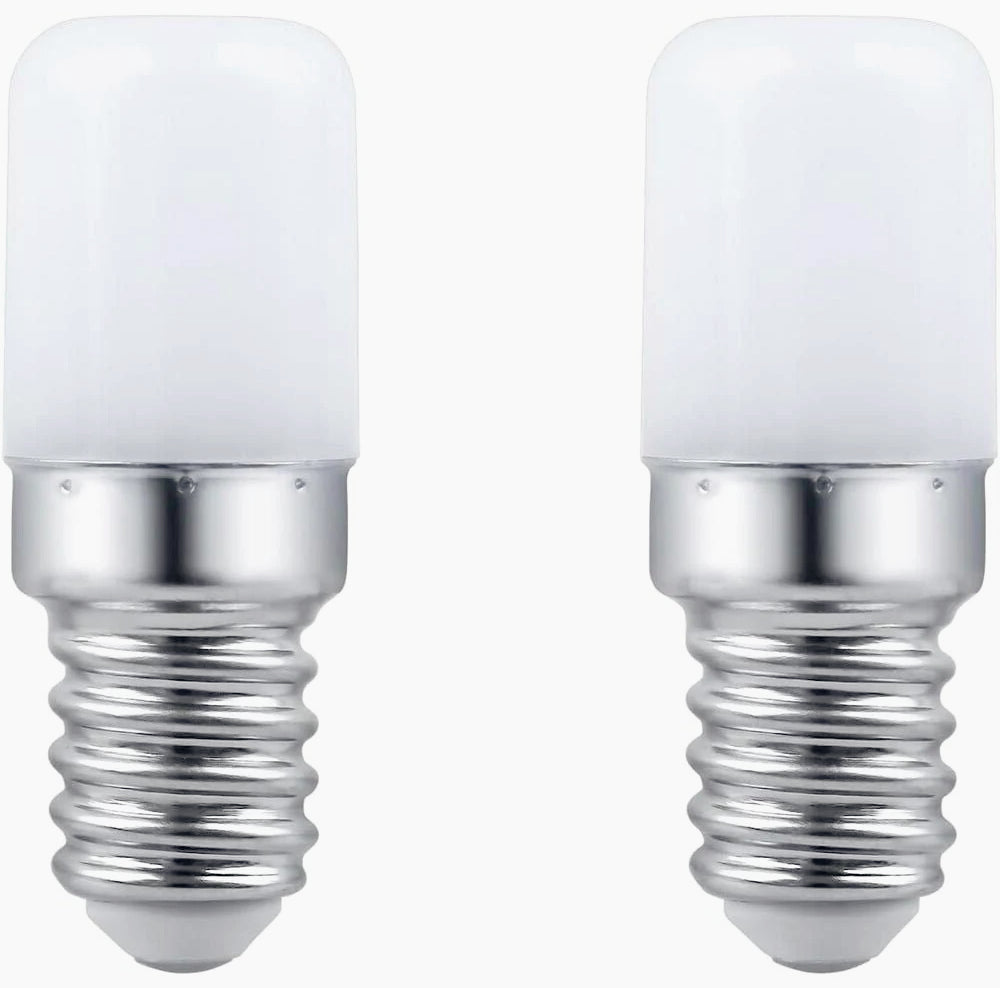 2 lampadine LED E14 2W per frigorifero, lampadario e macchina da cucire (60 caratteri) - ambraled