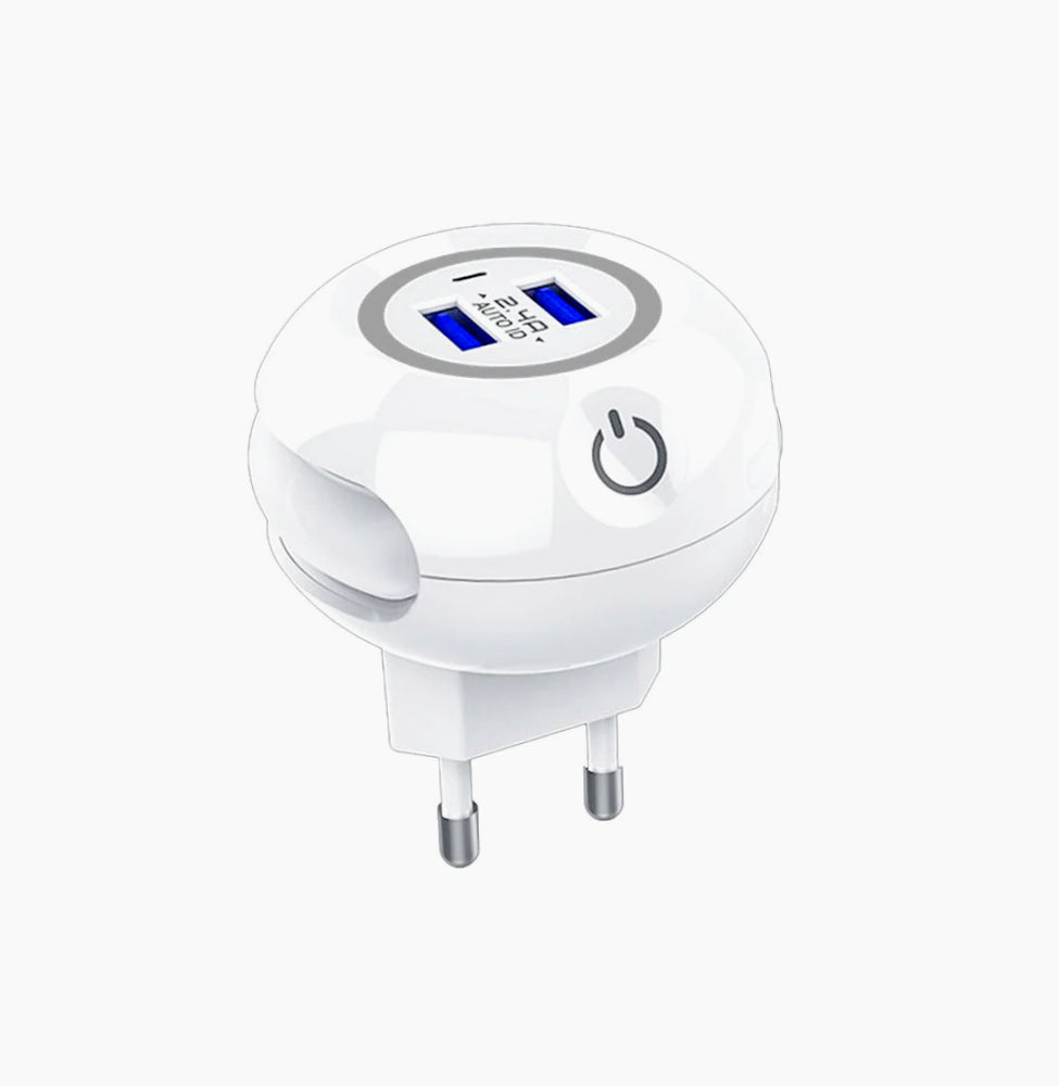 Luce LED notturna touch – Dimmabile 2 USB - ambraled