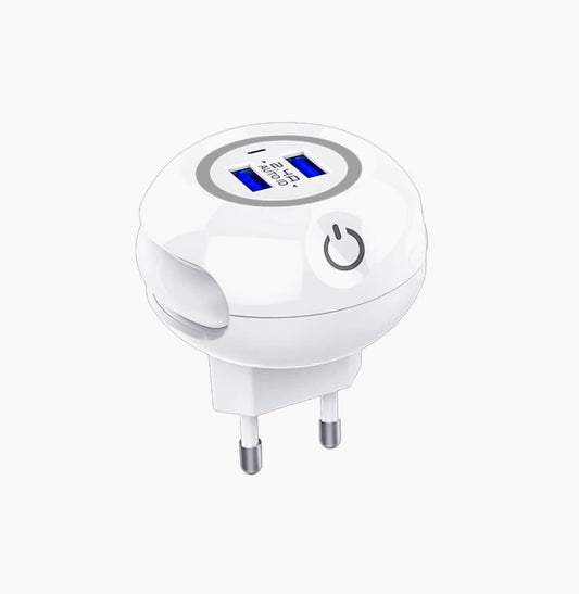 Luce LED notturna touch – Dimmabile 2 USB - ambraled
