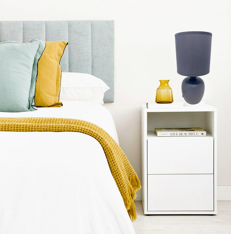 Lume in ceramica moderno – lumetto comodino E14 - ambraled