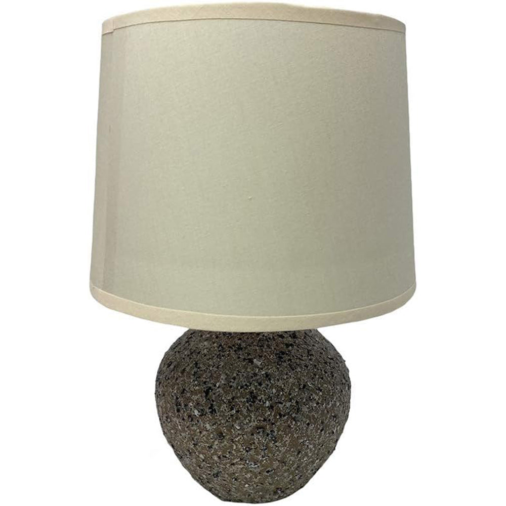 Lume in ceramica – lumetto comodino base marmo E14 - ambraled