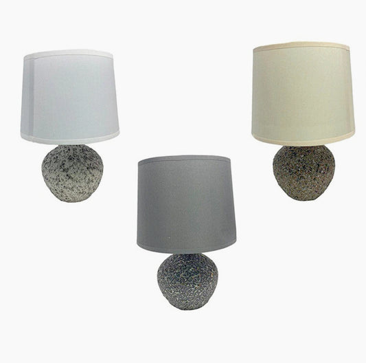 Lume in ceramica – lumetto comodino base marmo E14 - ambraled