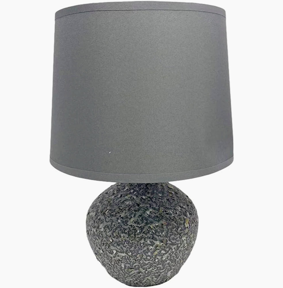 Lume in ceramica – lumetto comodino base marmo E14 - ambraled
