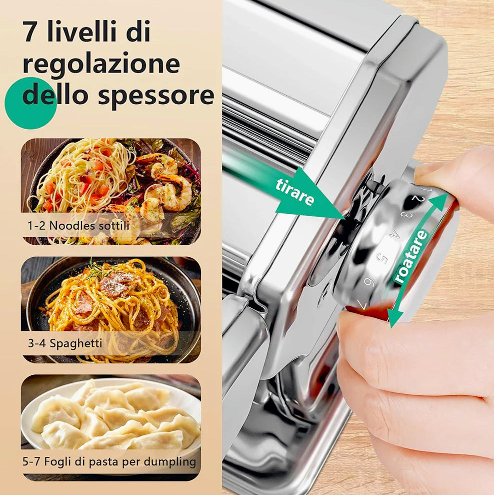 Macchina pasta fatta in casa – manuale 7 regolazioni - ambraled