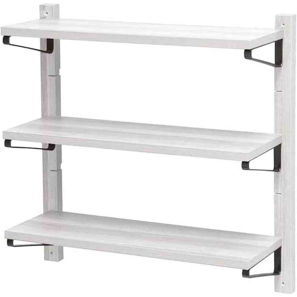 Scaffale in legno 3 ripiani 60x17x60 cm (X12) – Porta oggetti, vari colori - ambraled