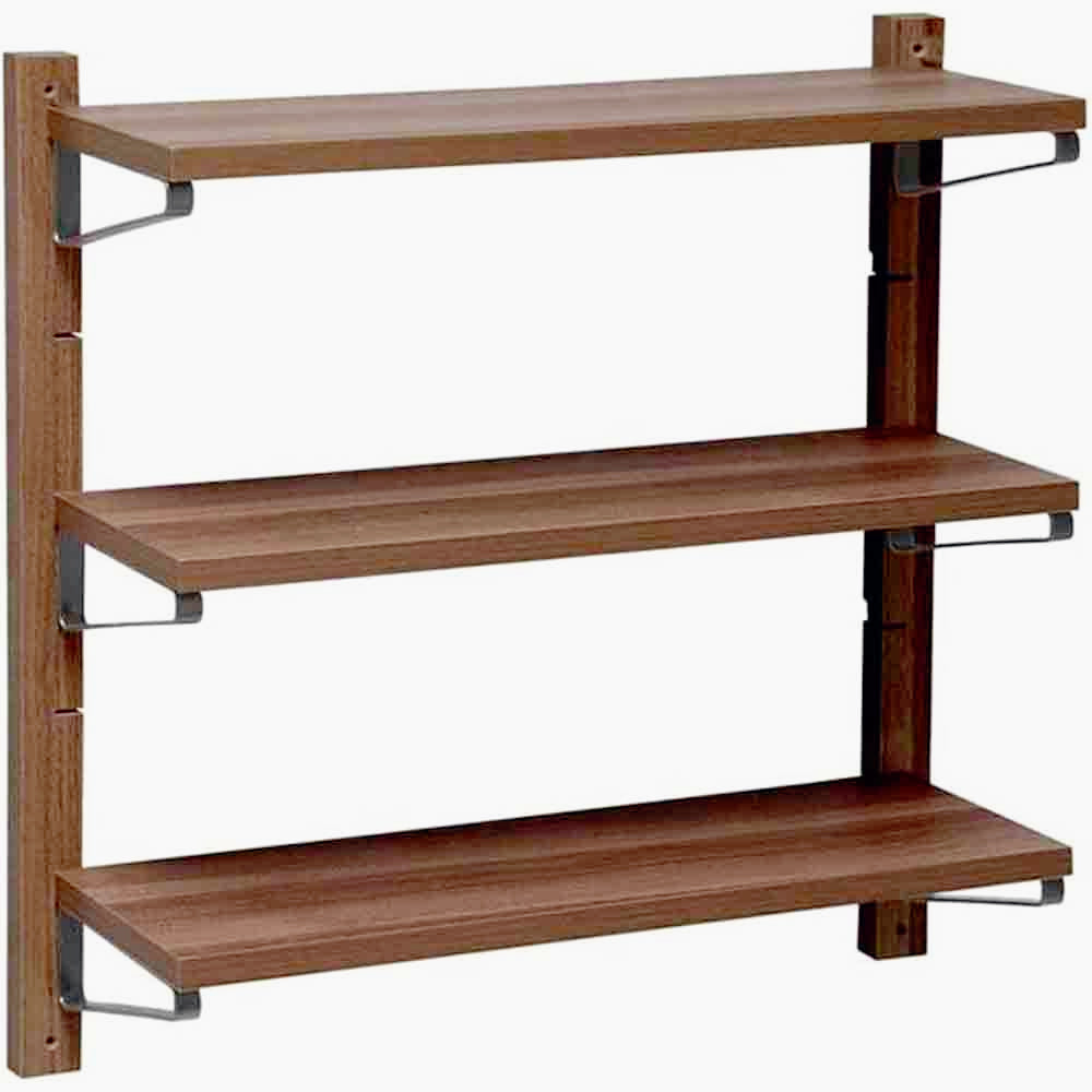 Scaffale in legno 3 ripiani 60x17x60 cm (X12) – Porta oggetti, vari colori - ambraled