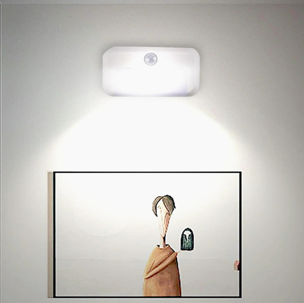 Plafoniera LED mini – sensore crepuscolare + ricaricabile - ambraled