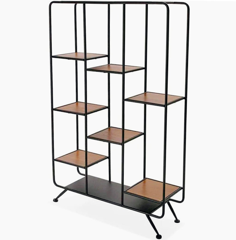 Libreria stile industriale 7 ripiani – Parete divisoria per soggiorno - ambraled