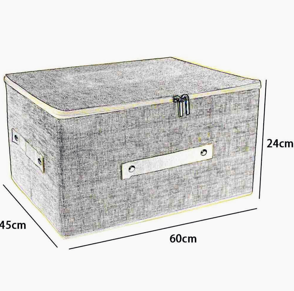 Scatola box porta abiti 40x51x24 cm con cerniera - ambraled