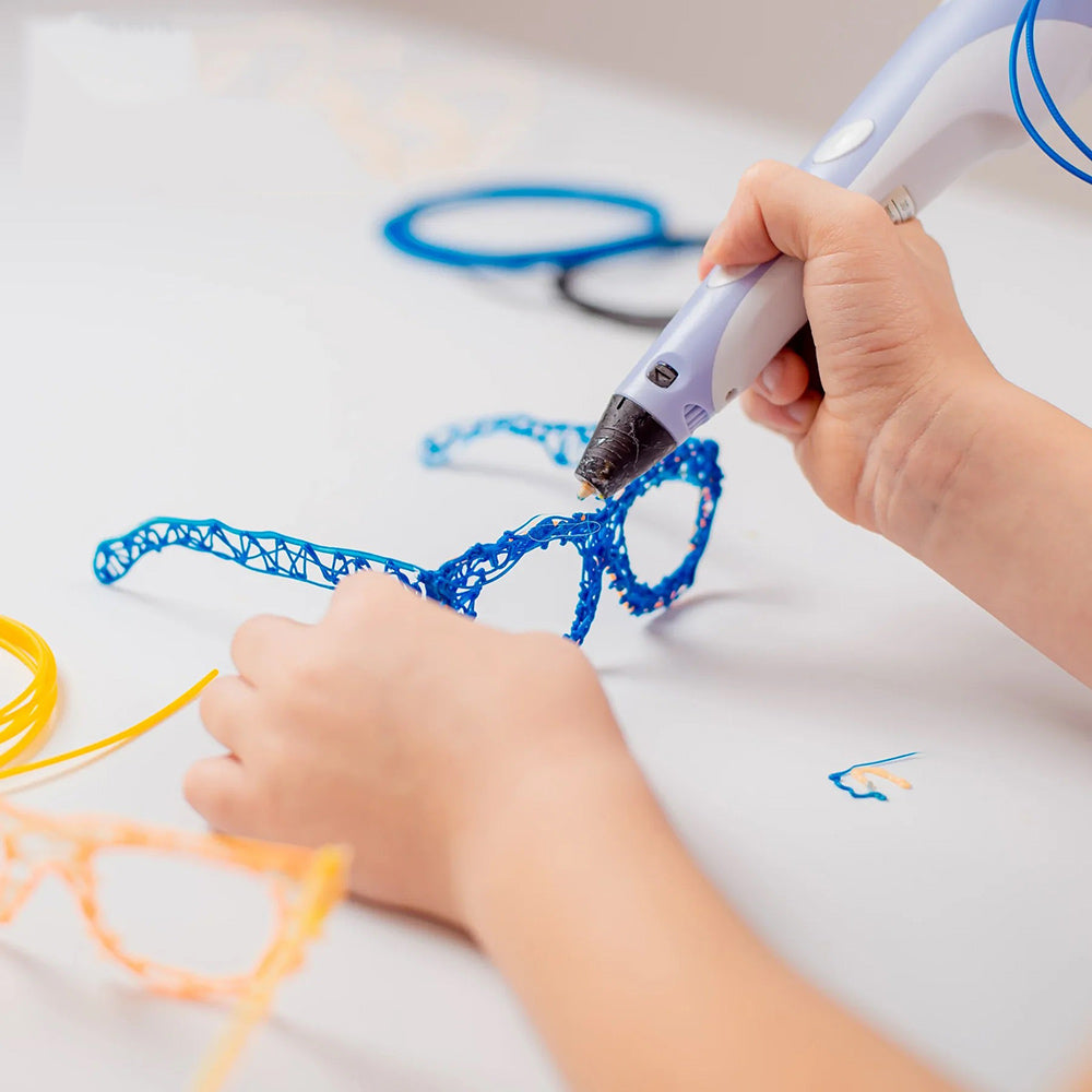 Penna 3D con display stampa disegni stereoscopico filamenti plastica - ambraled