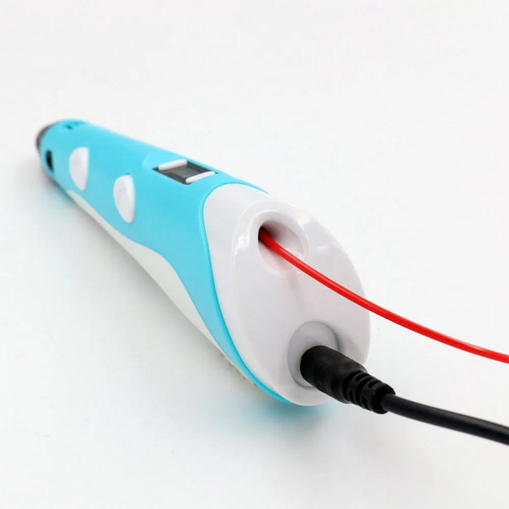 Penna 3D con display stampa disegni stereoscopico filamenti plastica - ambraled
