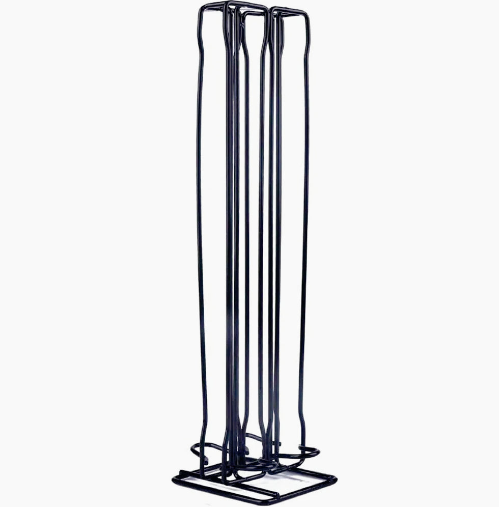 Porta capsule verticale in metallo da 40 posti con dispenser per caffè - ambraled