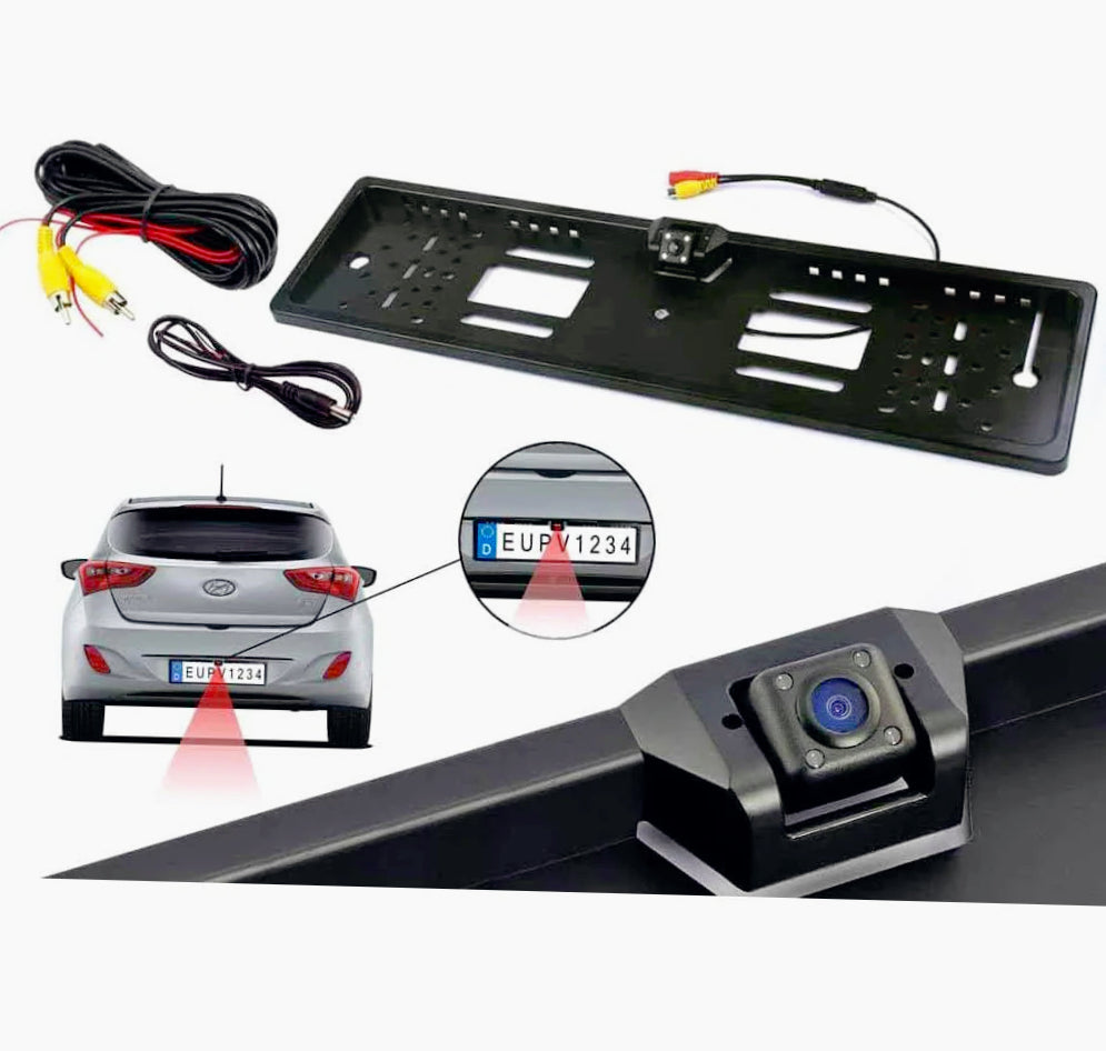 Portatarga con telecamera retromarcia – LED infrarossi e visione notturna - ambraled