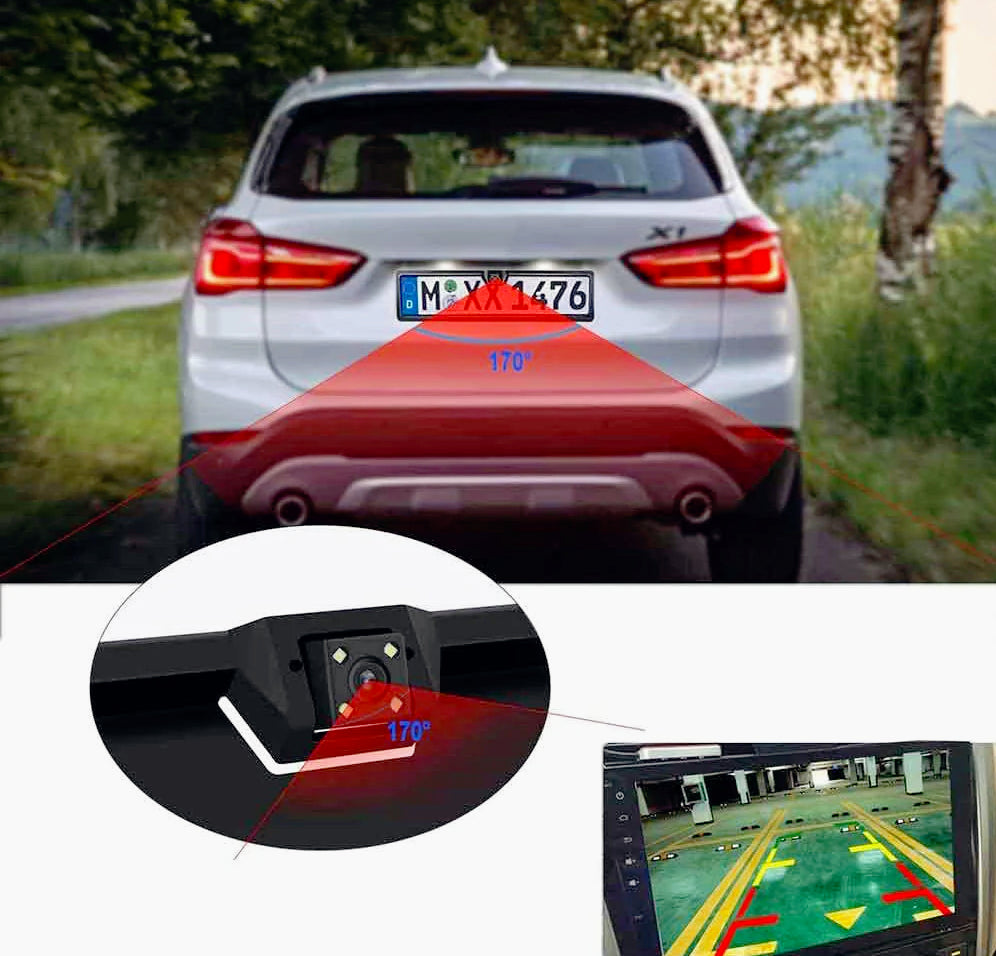 Portatarga con telecamera retromarcia – LED infrarossi e visione notturna - ambraled