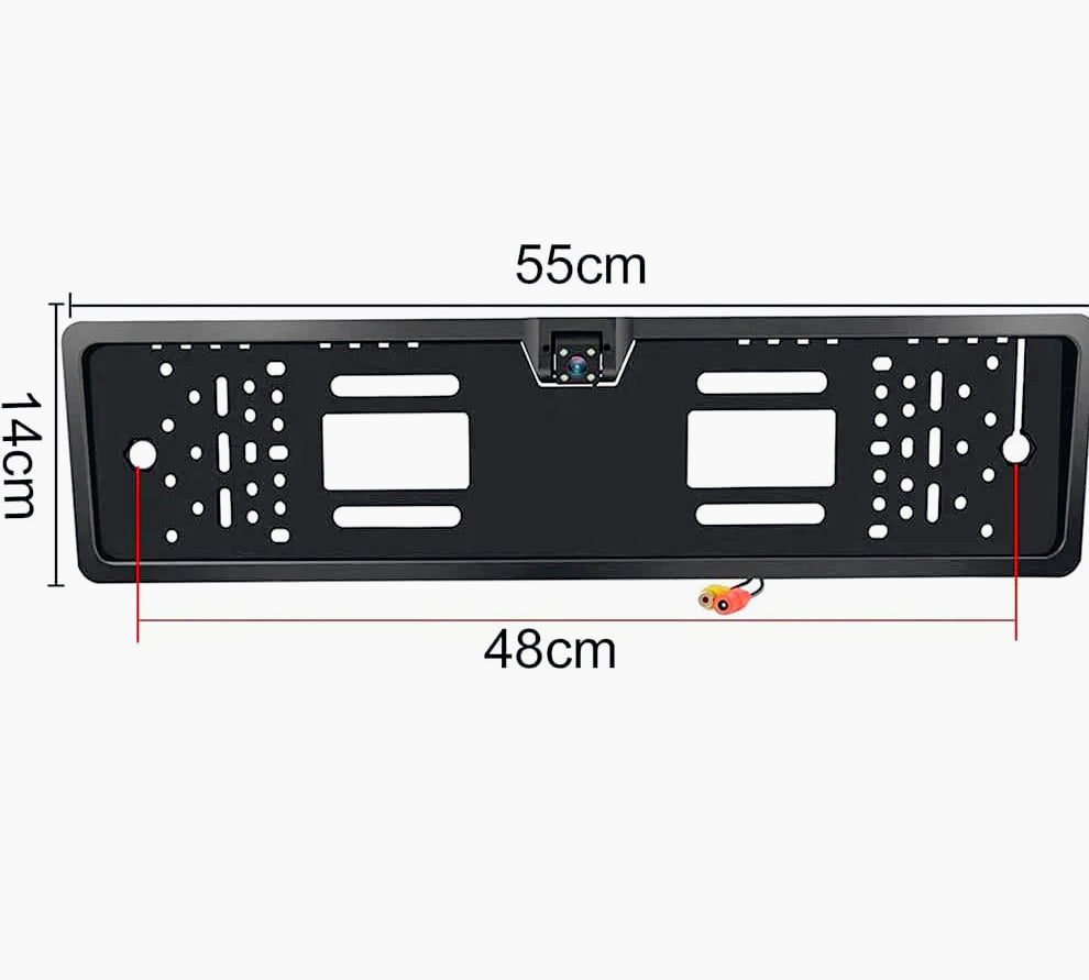 Portatarga con telecamera retromarcia – LED infrarossi e visione notturna - ambraled