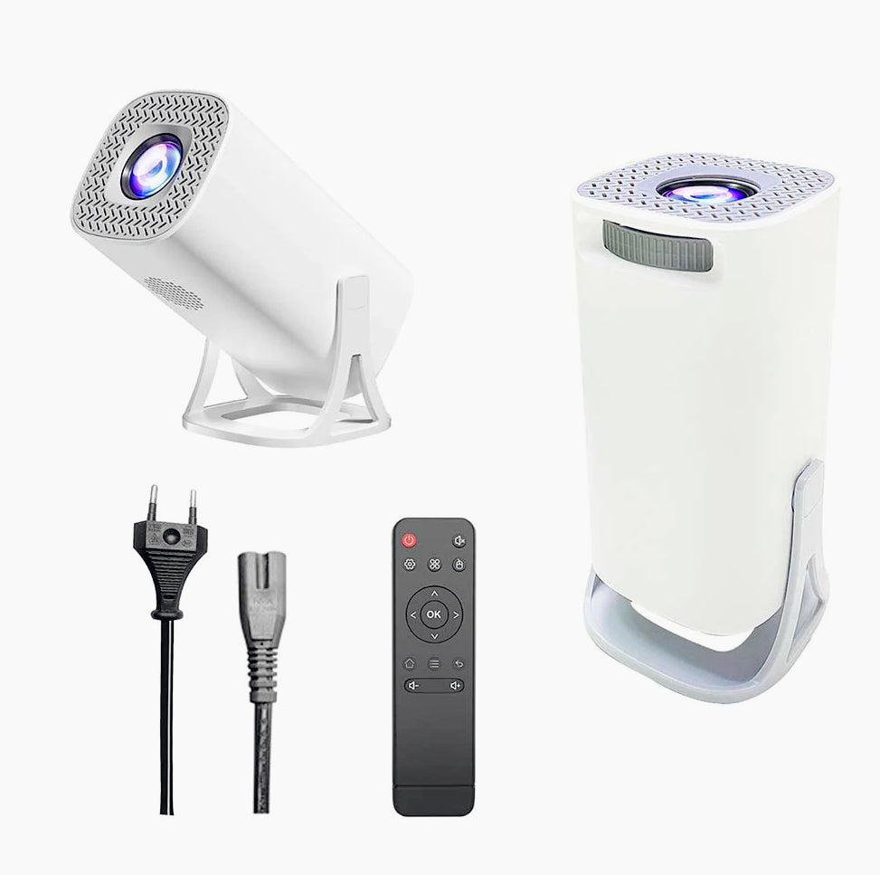 Proiettore Android WiFi Full HD 1080p – Rotazione 180° con porte USB, HDMI e AUX