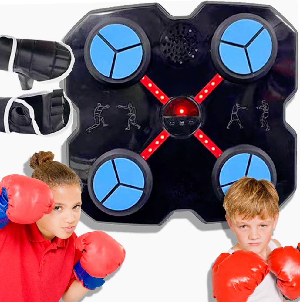 Punching Ball elettrico ricaricabile – Con luci LED, musica Bluetooth e cassa illuminata