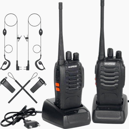 Ricetrasmittente portatile UHF 5W 16 canali – trasmissione radio fino a 3Km – professionale e compatta