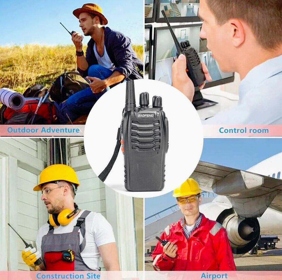Ricetrasmittente portatile UHF 5W 16 canali – trasmissione radio fino a 3Km – professionale e compatta